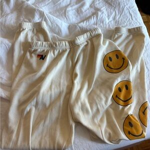 Aviator Nation Cream Sweatpants